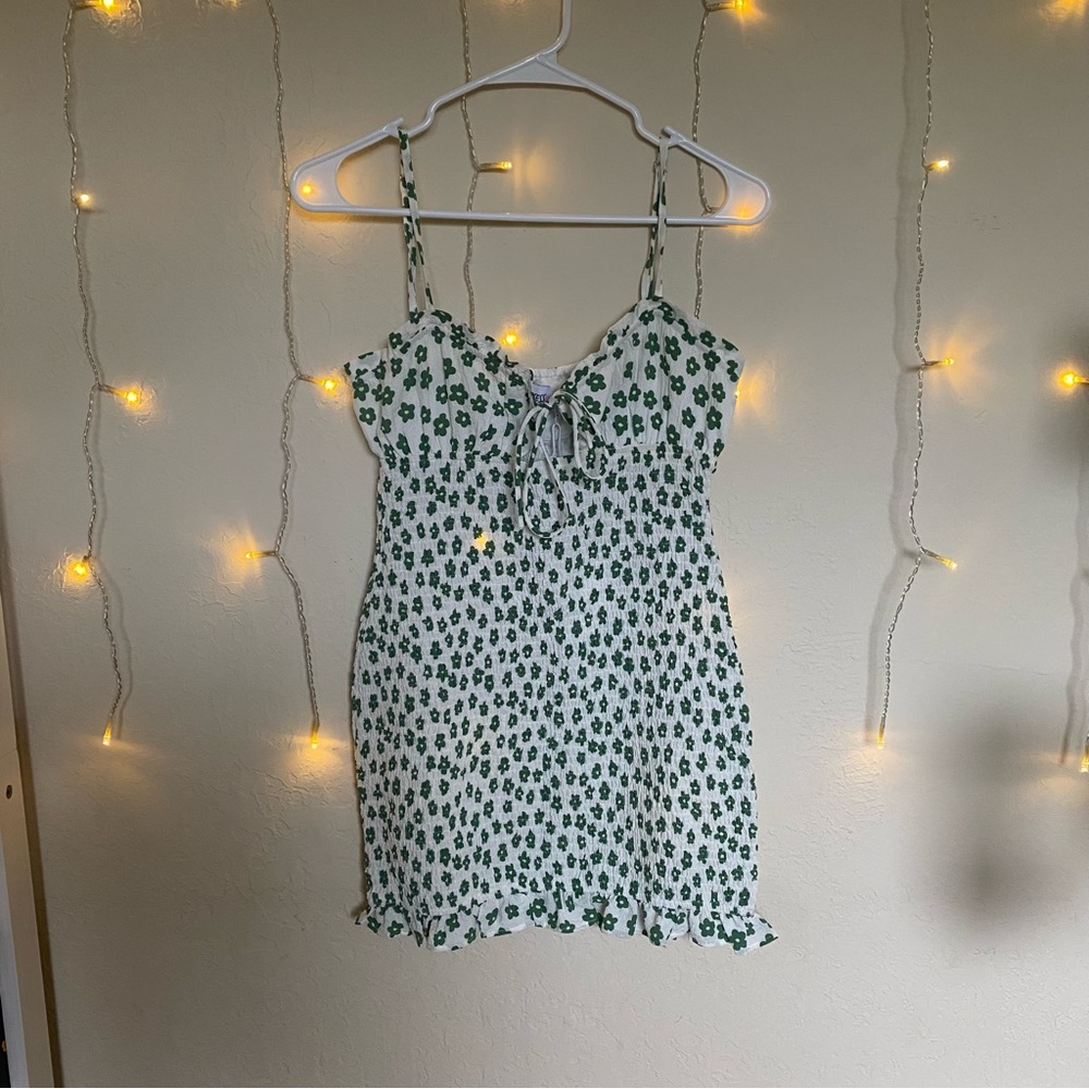 Princess Polly Green Floral Mini Dress